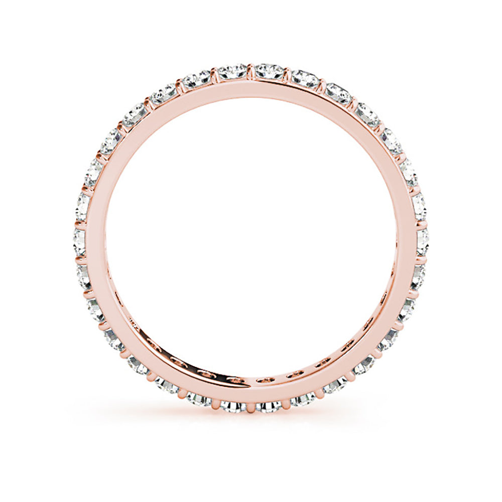 Classic Shared Prong 0.80 ct. Round Diamond Eternity Band-VIRABYANI
